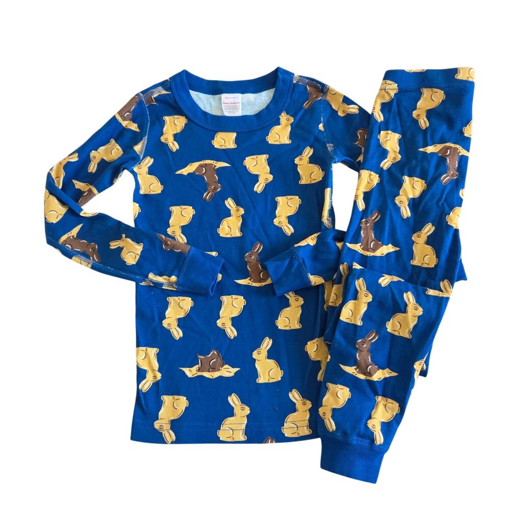 Hanna Andersson | Choco Bunny Long John Set | 120/6-7 years